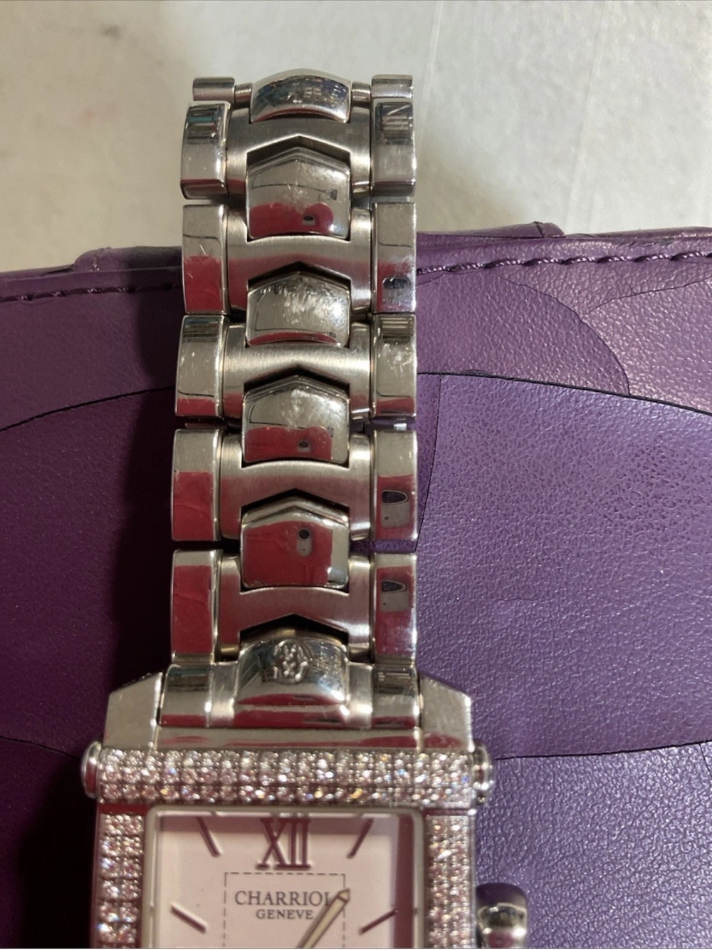 Charriol Columbus CCSTRH  Diamond Bezel Quartz Watch Need BATTERY,SEE DESCRIPTIO - Picture 5 of 11